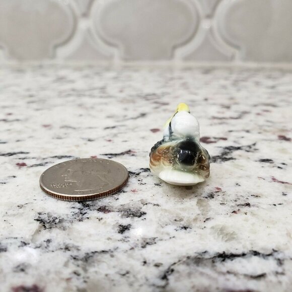 Vintage Bone China Eagle Osprey Eaglet Angry Grumpy Baby Miniature Figurine - Picture 4 of 5